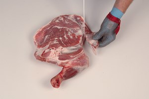 Shoulder – partly boned and fully trimmed Meat Cut Spec Step 2